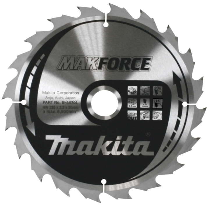Пильный диск 235x30x20Т Makita B-43701