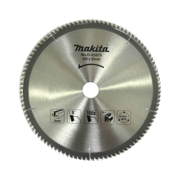 Пильный диск по алюминию Z100 Standart Makita D-03975 (260*30*3 мм)