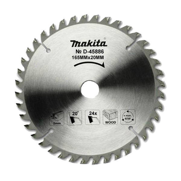 Пильный диск по дереву Z24 Standard Makita D-45886 (165*20*2 мм)