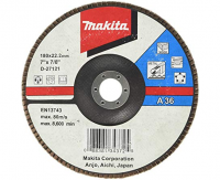 Лепестковый шлифовальный диск Макита 180мм 36К наклонный A (D-27121)