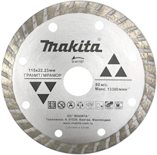 Алмазный диск Makita D-41707 115x22.23мм