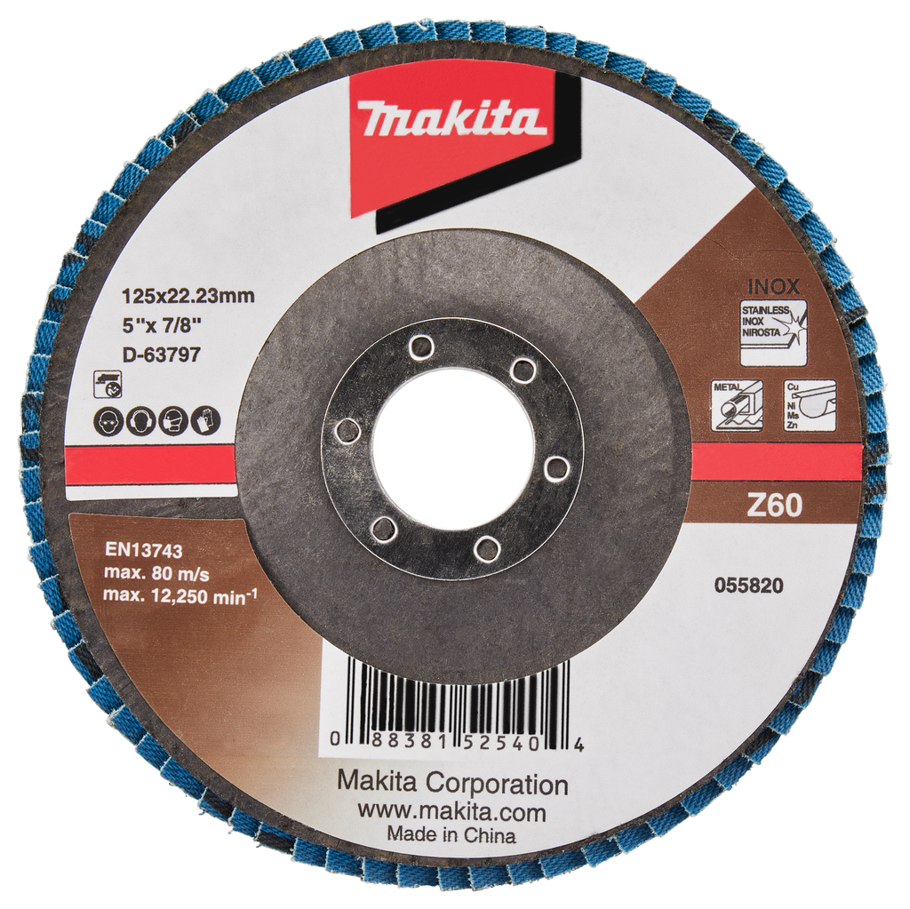 Лепестковый шлифовальный диск Makita D-63797