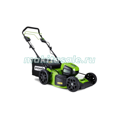 Газонокосилка самоходная, аккумуляторная Greenworks GD60LM46SPK4, 60V, 46 см, с 1хАКБ 4 А.ч. и ЗУ