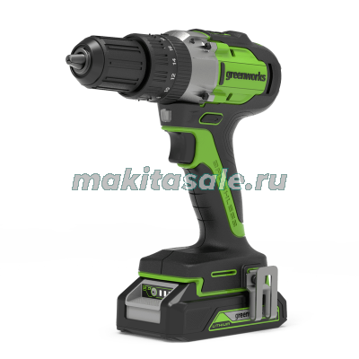 Дрель-шуруповерт ударная аккумуляторная Greenworks GD24DD60 с АБ 2А.ч и ЗУ
