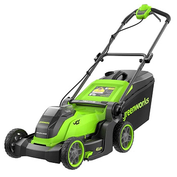 Газонокосилка аккумуляторная Greenworks GD40LM411, 40V, 41 см, без АКБ и ЗУ