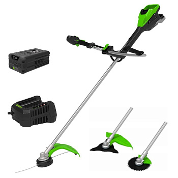 Триммер аккумуляторный Greenworks TB201H, 82V, с 1хАКБ 5 Ач и ЗУ