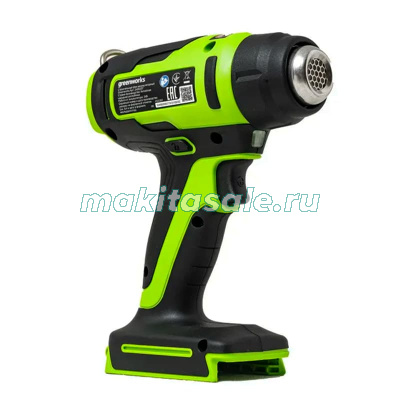 Строительный фен аккумуляторный Greenworks, G24HG, 24V, без АКБ и ЗУ