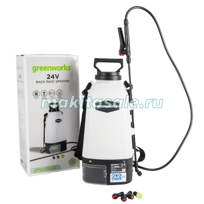 Опрыскиватель аккумуляторный GSP1250 Greenworks 24V без АКБ и ЗУ