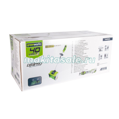 Снегоуборщик аккумуляторный Greenworks GD40SSK6 с акб 6 а/ч
