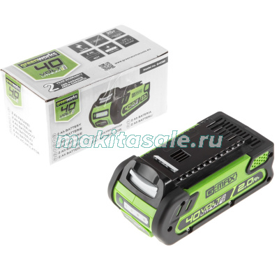 Газонокосилка аккумуляторная Greenworks G40LM35K2, 40V, 35 см, c 1хАКБ 2 А.ч и ЗУ