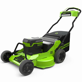Газонокосилка аккумуляторная Greenworks 82LM30S, 82V, 76 см