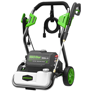 Мойка высокого давления электрическая Greenworks GPWG8II, 2800 Вт, 160 бар