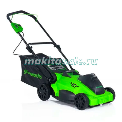 Газонокосилка аккумуляторная Greenworks GD40LM16X, 40V, бесщеточная, 41 см, без АКБ и ЗУ