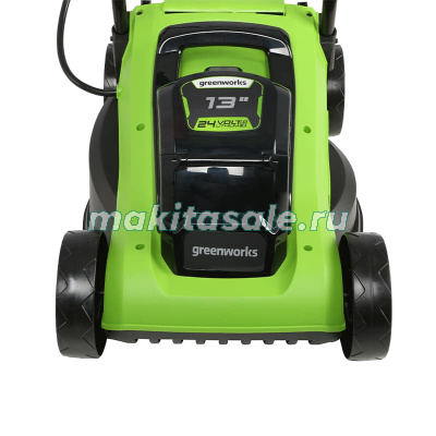 Газонокосилка аккумуляторная Greenworks G24LM33K2 24V 33см c АКБ 2 АЧ и ЗУ