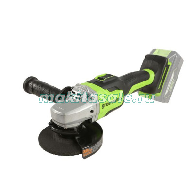 Угловая шлифовальная машина, аккумуляторная Greenworks GD24AGK4 3200207UB, 24V,  бесщеточная, c 1хАКБ 4 Ач и ЗУ