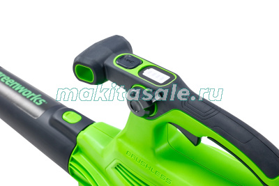 Воздуходув-Садовый Пылесос аккумуляторный Greenworks 40V GD40BVIIK4  с АКБ 4 Ач и ЗУ