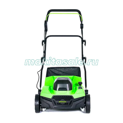 Аэратор-скарификатор аккумуляторный Greenworks GD40SC38IIK4 2517607, 40V, бесщеточный, с АКБ  4Ач  и ЗУ