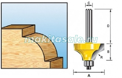 Фреза кромочная Makita D-09531