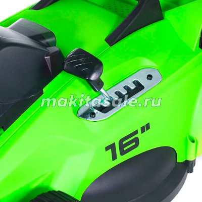 Газонокосилка аккумуляторная Greenworks GD40LM16X, 40V, бесщеточная, 41 см, без АКБ и ЗУ