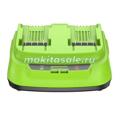 Ультрабыстрое двойное зарядное устройство Greenworks G24X2C8, 24V, 8A