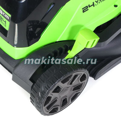 Газонокосилка аккумуляторная Greenworks GD24LM33 2516107,  24V, 33 см, бесщеточная,  с 1хАКБ 4Ач и ЗУ