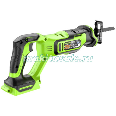 Пила сабельная аккумуляторная Greenworks GPT-BLRS-1, 24V