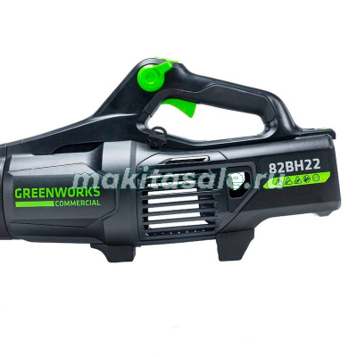 Воздуходув аккумуляторный Greenworks GD82ABII 2407007, 82V, бесщеточный, с 1хАКБ 5 Ач и ЗУ