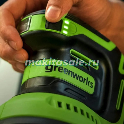 Эксцентриковая шлифмашина аккумуляторная Greenworks OS325, 24V, без АКБ и ЗУ