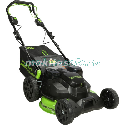 Газонокосилка аккумуляторная Greenworks TwinForce, 82V, 61 см,  с АКБ 5 Ач и ЗУ