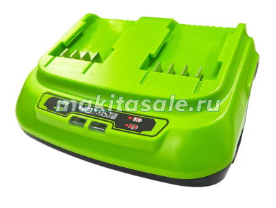 Быстрое зарядное устройство на 2 слота Greenworks G40UC8,40V