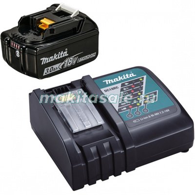 Аккумуляторная батарея + зарядное устройство Makita 191A25-2 (DC18RC + BL1830B)