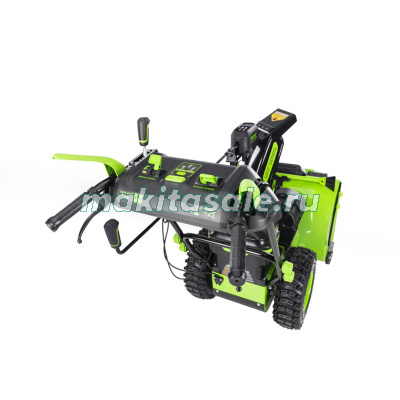 Снегоуборщик аккумуляторный 82V GREENWORKS GD82ST56 + три аккумулятора GD-82 82V G82B5 и зарядное устройство на 2 слота G82C2 82V по СПЕЦИАЛЬНОЙ ЦЕНЕ