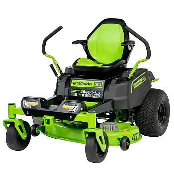Райдер аккумуляторный с нулевым радиусом разворота Greenworks GC82ZT107, 82V, без АКБ и ЗУ