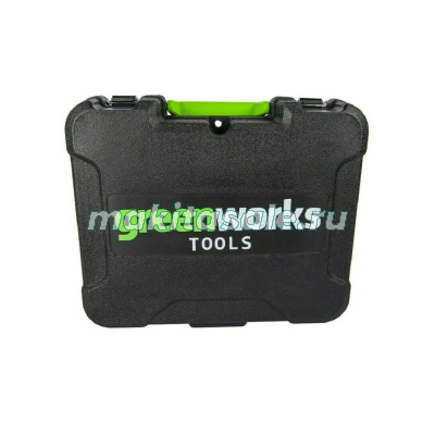 Дрель-шуруповерт аккумуляторная Greenworks 24V G24DDK2 c 1 АКБ 2 АЧ и ЗУ в кейсе