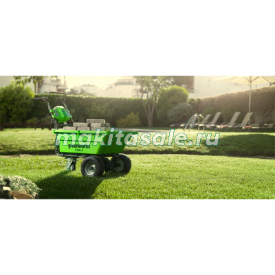 Садовая тележка самоходная Greenworks G40GC, 40V, 106 л