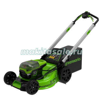 Газонокосилка самоходная, аккумуляторная Greenworks GD60LM51SP, 60V, 51 см, без АКБ и ЗУ