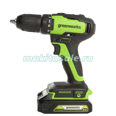 Дрель-шуруповерт аккумуляторная Greenworks 24V GD24DD35 без АКБ и ЗУ
