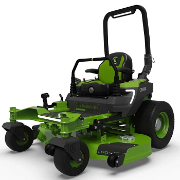 Райдер садовый аккумуляторный с нулевым радиусом разворота Greenworks ZTC152, 82V, 152 см, с АКБ 24 кВтч