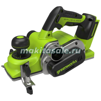 Рубанок аккумуляторный Greenworks 3401707, 24V, бесщеточный, без АКБ и ЗУ