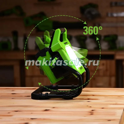 LED-прожектор Greenworks G40WLH с гибридным питанием, 40V / 220V, 1000/2000 лм, без АКБ и ЗУ