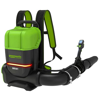 Воздуходув аккумуляторный ранцевый Greenworks GD82BP2, 82V
