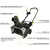 Снегоуборщик аккумуляторный Greenworks 82SN22, 82V, 56 см, без АКБ и ЗУ