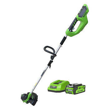 Триммер аккумуляторный Greenworks 40V G40LTK6 30 см с АКБ 6 AЧ и ЗУ