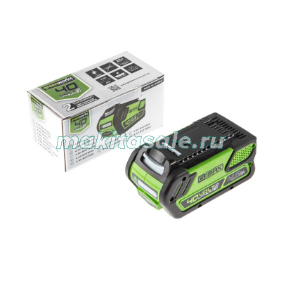Снегоуборщик аккумуляторный Greenworks GD40SSK4 40V с 1хАКБ 4 А.ч и ЗУ