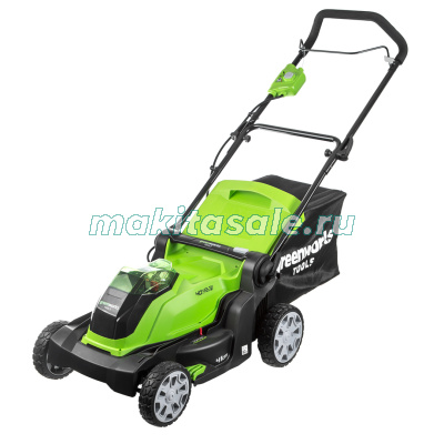 Газонокосилка аккумуляторная Greenworks , 40V, G40LM41K4,  40 см, c 1хАКБ 4 А.ч и ЗУ