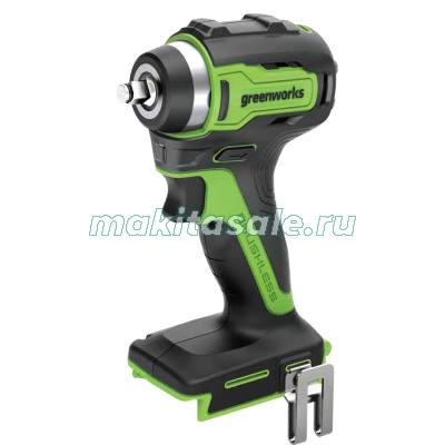 Гайковерт ударный аккумуляторный Greenworks G24IW200 3803607, 24V, 200 Нм, бесщеточный, без АКБ и ЗУ