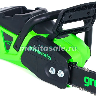 Цепная пила аккумуляторная Greenworks GD40CS20XK4 2008807UB, 40V, 40 см, 2000 Вт, бесщеточная,   c 1хАКБ 4 Ач И ЗУ