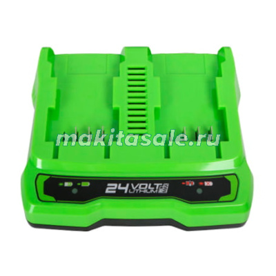Зарядное устройство на 2 аккумулятора Greenworks G24C 24V