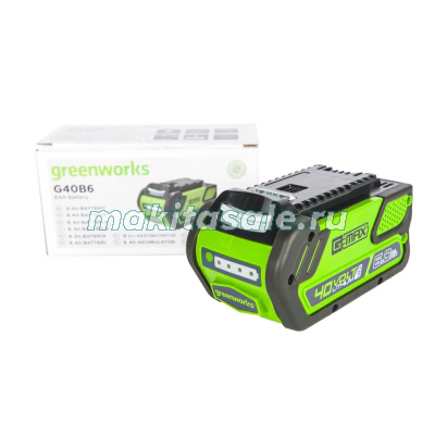 Снегоуборщик аккумуляторный Greenworks GD40SSK6 с акб 6 а/ч