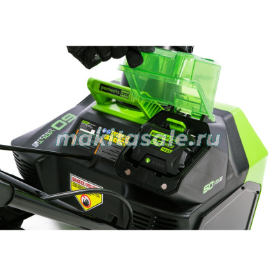 Снегоуборщик аккумуляторный Greenworks GD60STK4 60V c АКБ 4АЧ и ЗУ